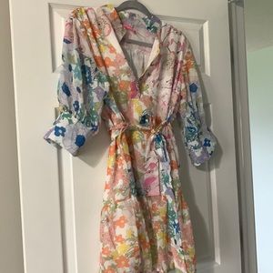 Bright floral dress
